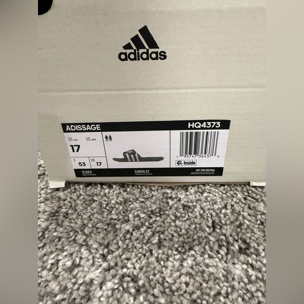 NWT-In Box Adidas Adissage Slides - Picture 2 of 8
